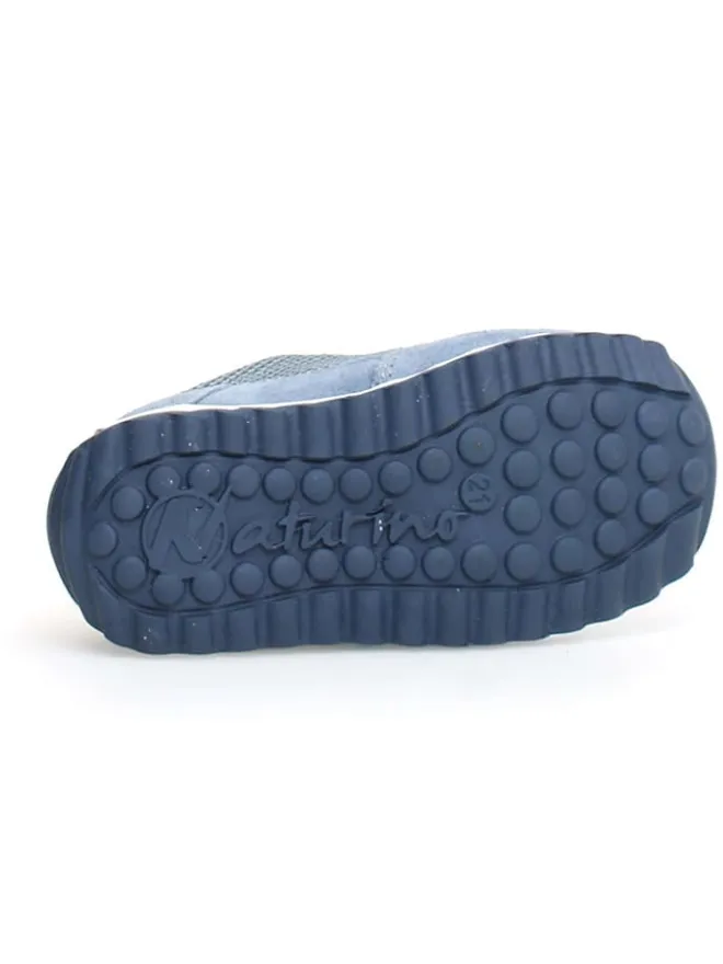 Leder-Sneakers "Sammy 2" in Hellblau/ Gelb>Naturino