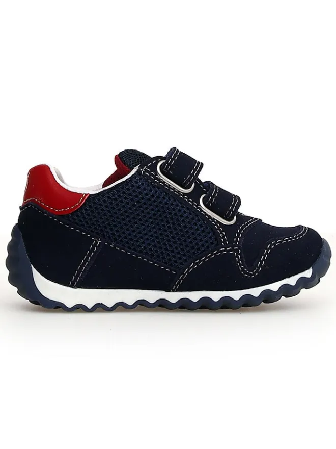 Leder-Sneakers "Sammy 2" in Schwarz/ Dunkelblau/ Rot>Naturino Best