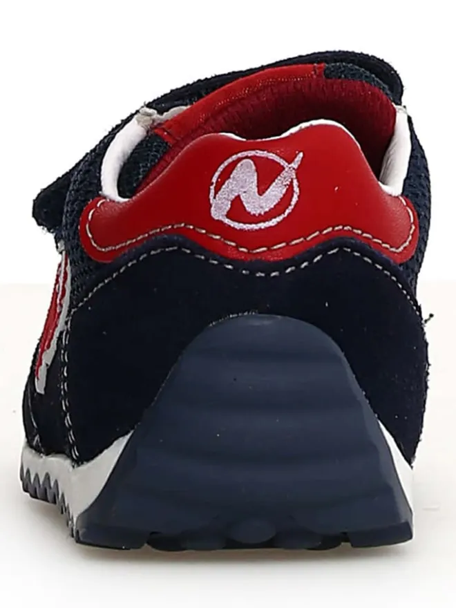 Leder-Sneakers "Sammy 2" in Schwarz/ Dunkelblau/ Rot>Naturino Best