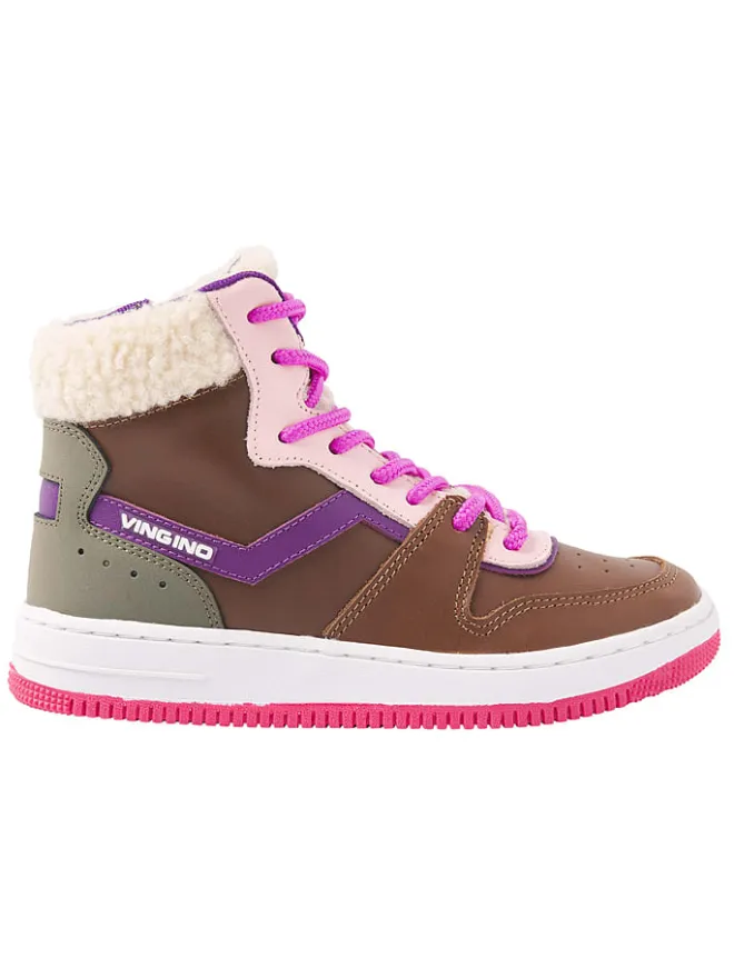 Leder-Sneakers "Senne" in Braun/ Bunt>Vingino Online