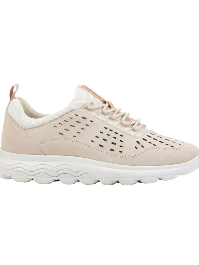 Leder-Sneakers "Spherica" in Beige/ Weiß>Geox Sale