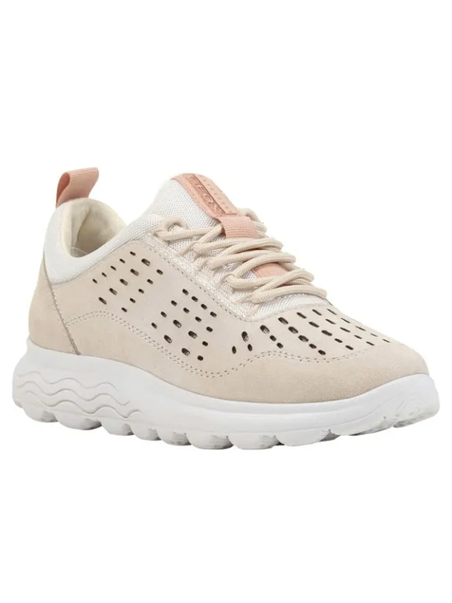 Leder-Sneakers "Spherica" in Beige/ Weiß>Geox Sale