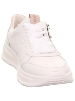 Legero Schnürschuhe^Leder-Sneakers "Sprinter" in Weiß