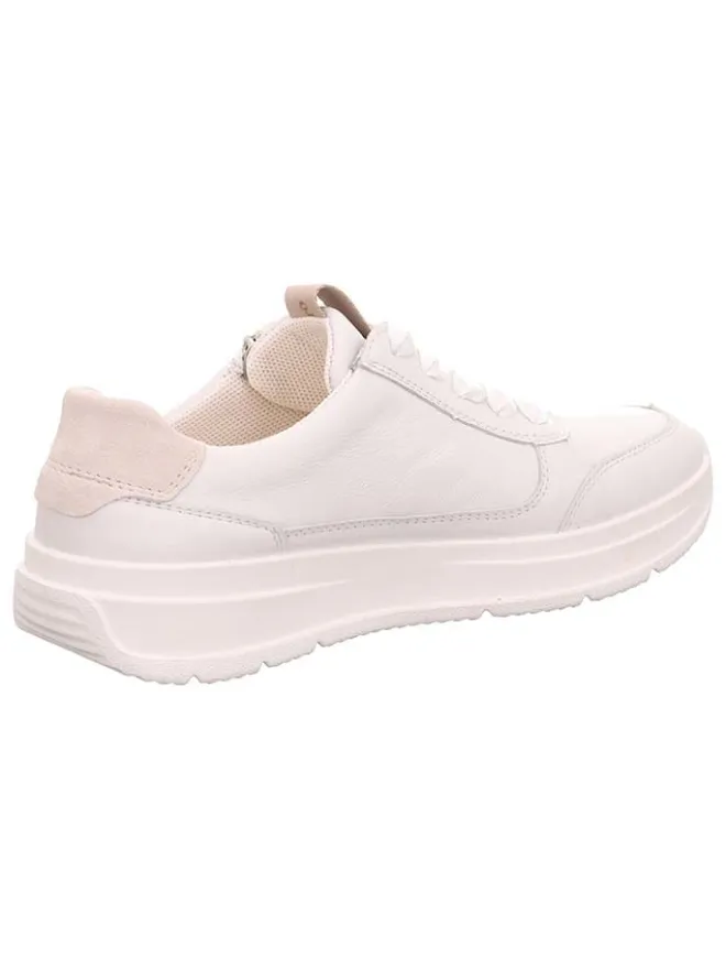 Legero Schnürschuhe^Leder-Sneakers "Sprinter" in Weiß