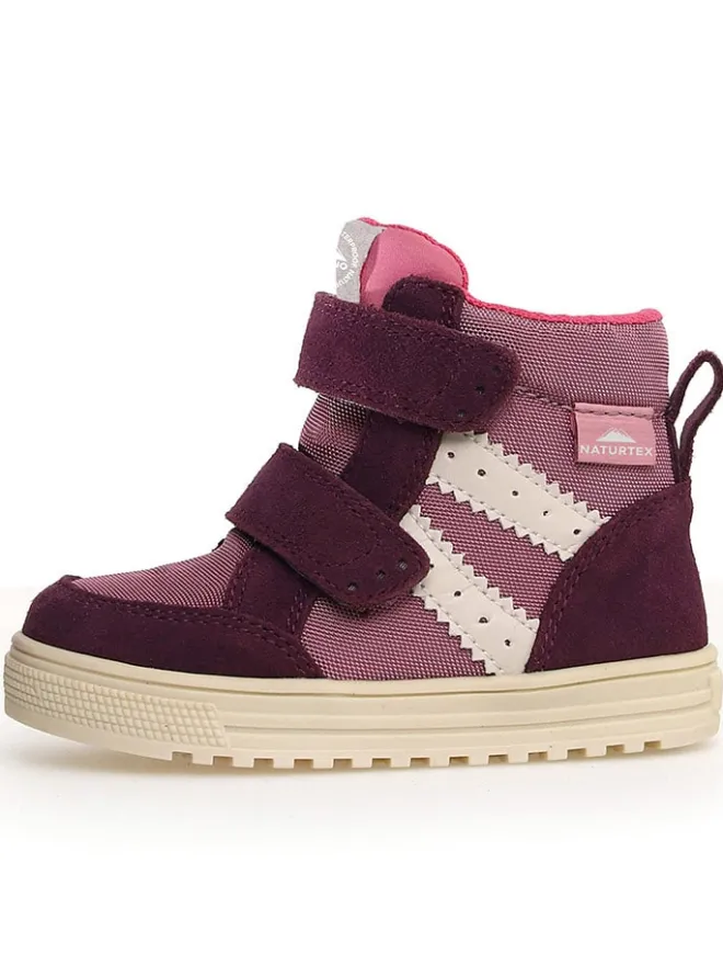 Leder-Sneakers "Tabby" in Lila/ Rosa>Naturino