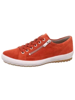 Legero Schnürschuhe^Leder-Sneakers "Tanaro 4.0" in Rot/ Orange