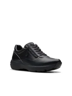 Leder-Sneakers "Tivoli Zip" in Schwarz>Clarks New