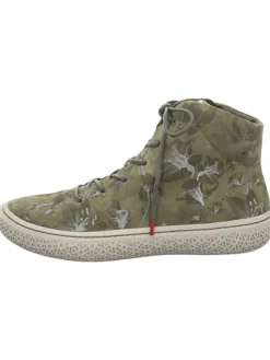 Think! Schnürschuhe^Leder-Sneakers "Tjub" in Khaki