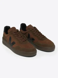 Leder-Sneakers "V 90" in Braun/ Schwarz>Veja Online