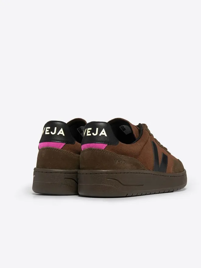 Leder-Sneakers "V 90" in Braun/ Schwarz>Veja Online