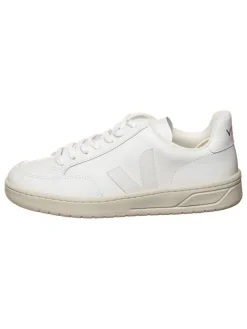 Leder-Sneakers "V 12" in Weiß>Veja Online