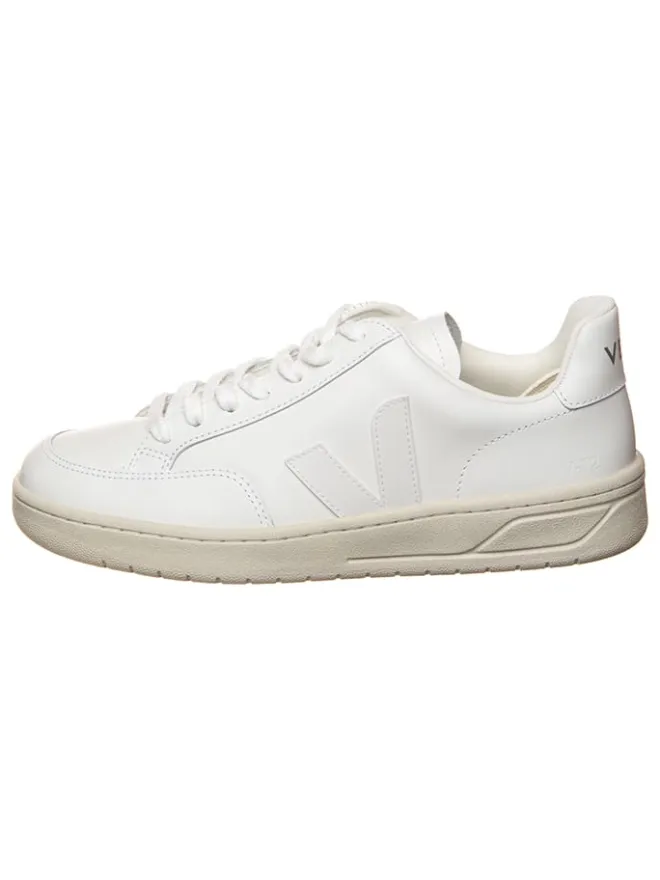 Leder-Sneakers "V 12" in Weiß>Veja Online