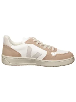 Leder-Sneakers "V 10" in Weiß/ Beige>Veja Sale