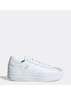 Leder-Sneakers "VL Court Bold" in Weiß/ Beige>adidas Online