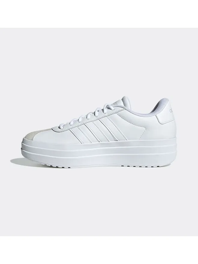 Leder-Sneakers "VL Court Bold" in Weiß/ Beige>adidas Online