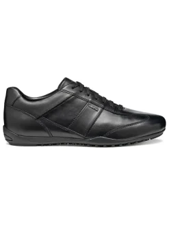Geox Sneakers^Leder-Sneakers "Wells" in Schwarz