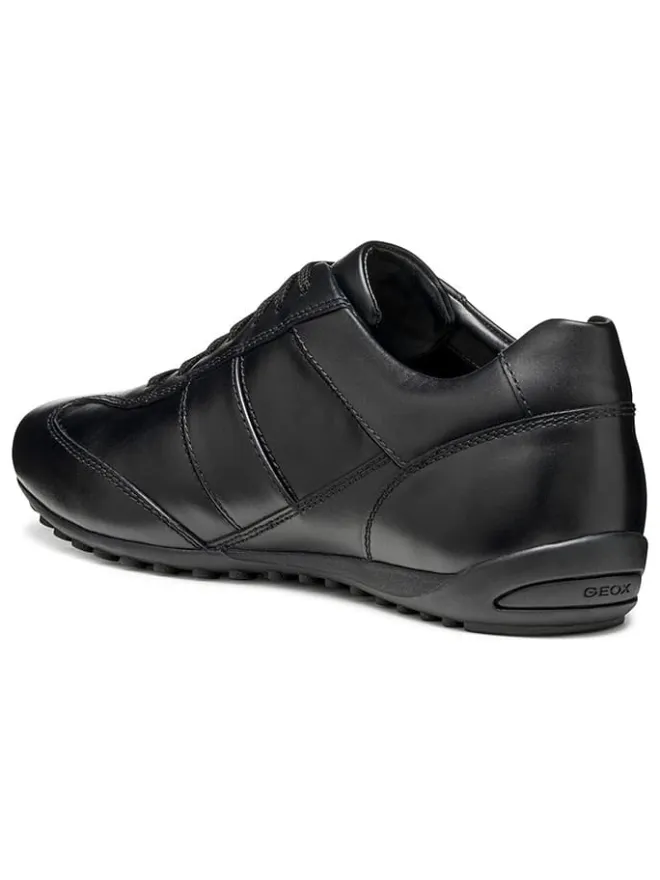 Geox Sneakers^Leder-Sneakers "Wells" in Schwarz