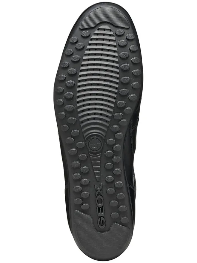 Geox Sneakers^Leder-Sneakers "Wells" in Schwarz