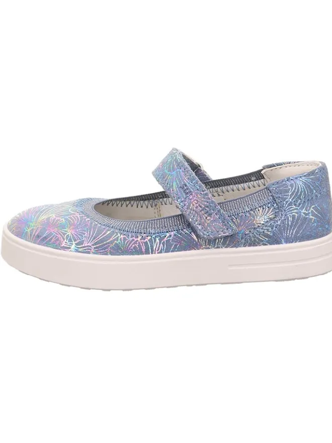 Leder-Spangeballerinas in Hellblau>superfit Clearance