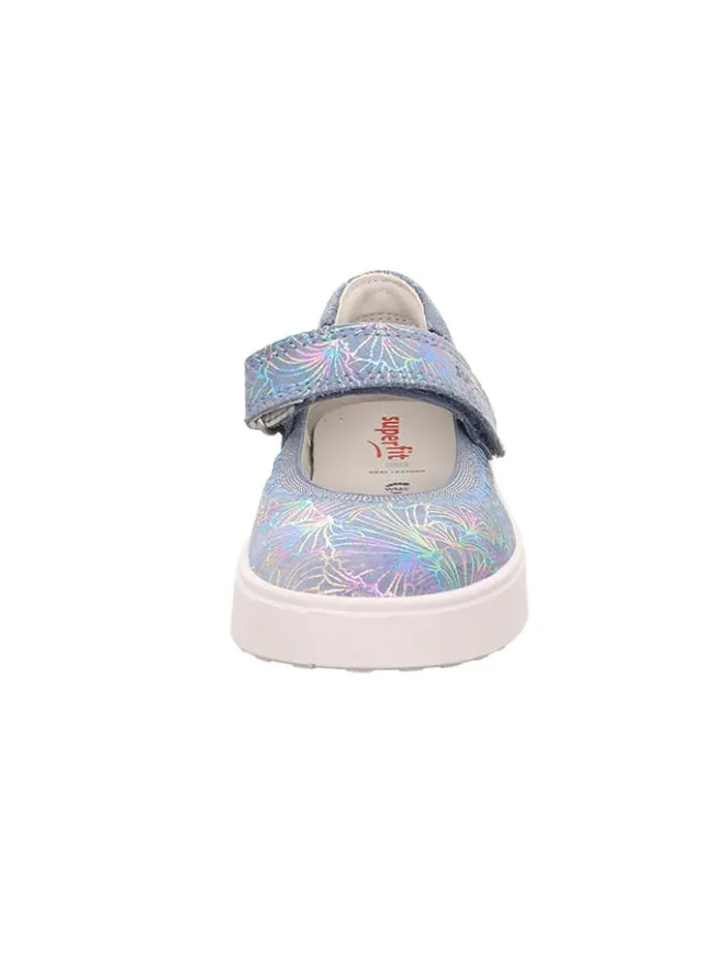 Leder-Spangeballerinas in Hellblau>superfit Clearance