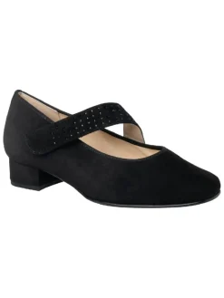 Leder-Spangenballerinas "Cordoba" in Schwarz>HASSIA Discount