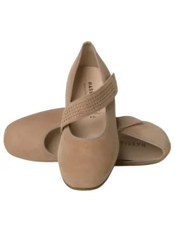 Leder-Spangenballerinas 