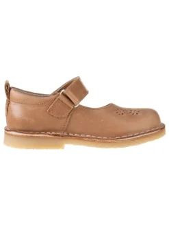kmins Halbschuhe|Ballerinas^Leder-Spangenballerinas in Hellbraun