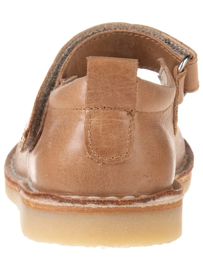 kmins Halbschuhe|Ballerinas^Leder-Spangenballerinas in Hellbraun