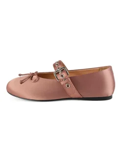 Leder-Spangenballerinas in Pink>loft37 New