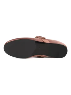Leder-Spangenballerinas in Pink><noscript><img width=