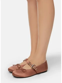 Leder-Spangenballerinas in Pink><noscript><img width=