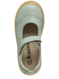 Leder-Spangenballerinas in Hellgrün><noscript><img width=