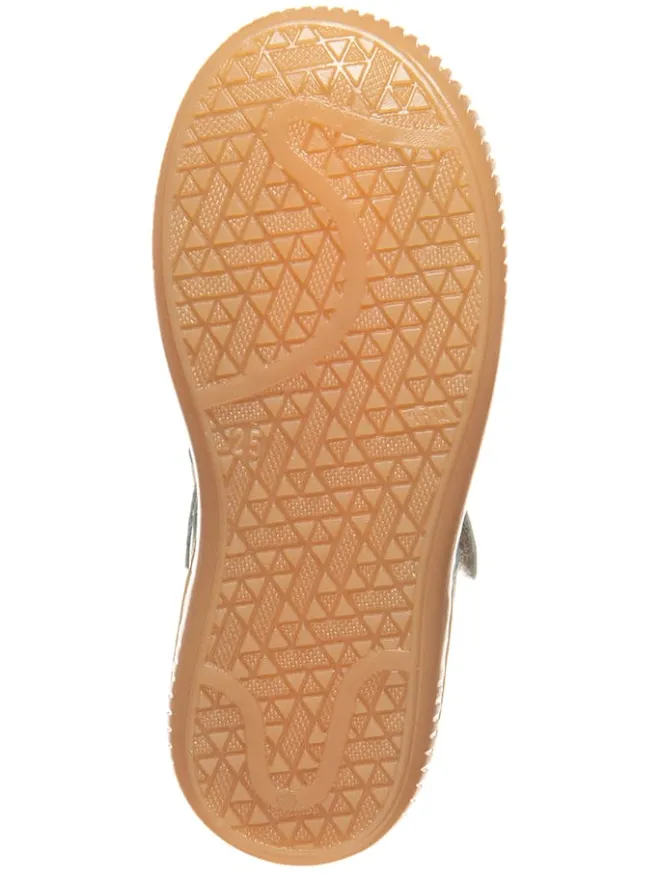 Leder-Spangenballerinas in Türkis>kmins