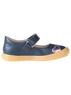 kmins Ballerinas^Leder-Spangenballerinas in Dunkelblau