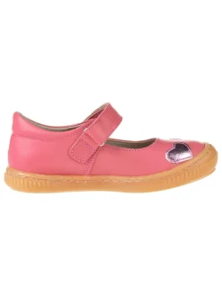 Leder-Spangenballerinas in Rosa>kmins Sale