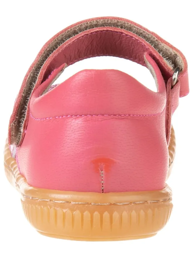 Leder-Spangenballerinas in Rosa>kmins Sale