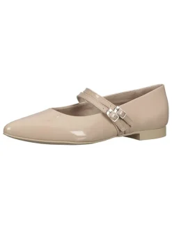 Paul Green Ballerinas^Leder-Spangenballerinas in Beige