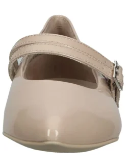 Paul Green Ballerinas^Leder-Spangenballerinas in Beige