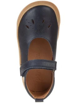 Leder-Spangenballerinas in Dunkelblau><noscript><img width=