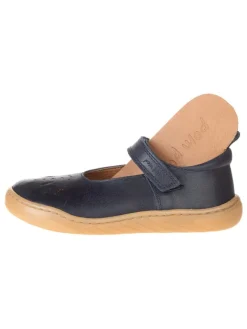Leder-Spangenballerinas in Dunkelblau><noscript><img width=