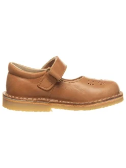 kmins Halbschuhe|Ballerinas^Leder-Spangenballerinas in Hellbraun