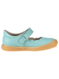 kmins Ballerinas^Leder-Spangenballerinas in Türkis