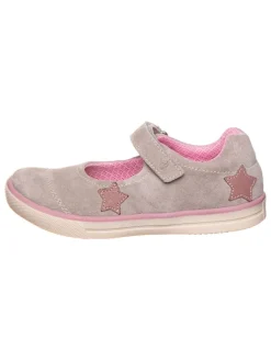 lamino Ballerinas^Leder-Spangenballerinas in Grau/ Rosa