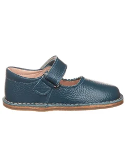 lamino Halbschuhe|Ballerinas^Leder-Spangenballerinas in Dunkelblau