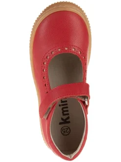Leder-Spangenballerinas in Rot><noscript><img width=