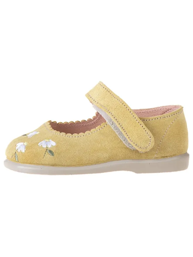 kmins Halbschuhe|Ballerinas^Leder-Spangenballerinas in Gelb
