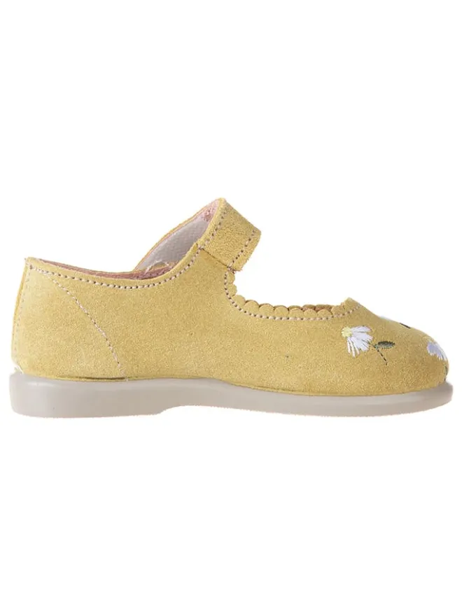 kmins Halbschuhe|Ballerinas^Leder-Spangenballerinas in Gelb