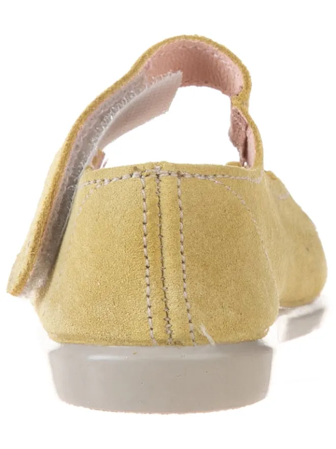 kmins Halbschuhe|Ballerinas^Leder-Spangenballerinas in Gelb