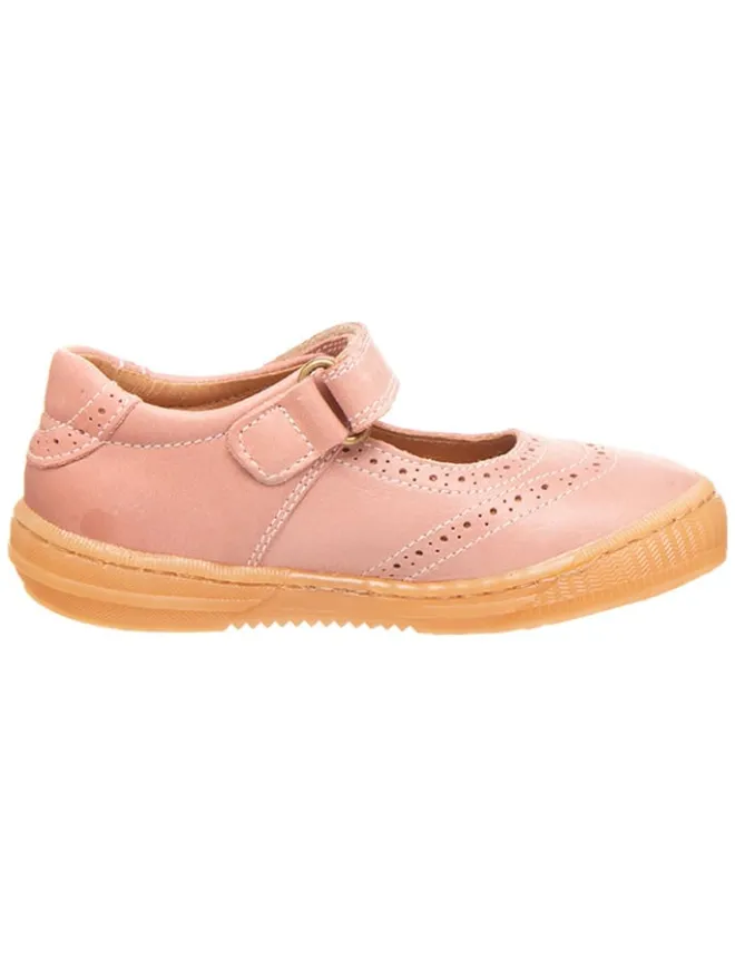 POM POM Ballerinas^Leder-Spangenballerinas in Rosa