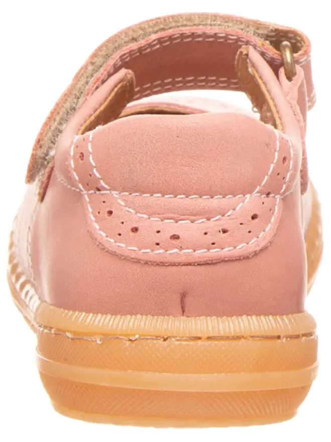 POM POM Ballerinas^Leder-Spangenballerinas in Rosa